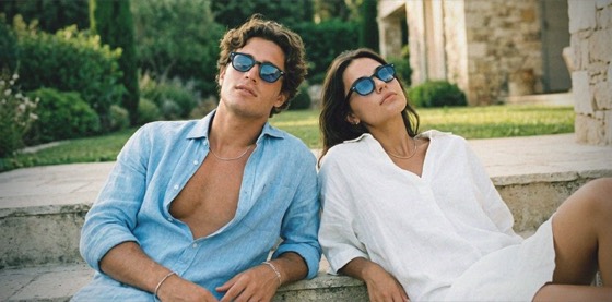 Model wearing SOLÉA sunglasses